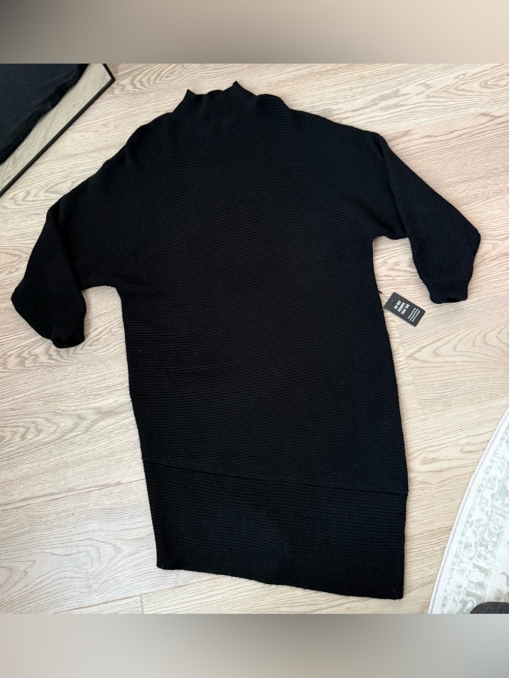 Express Women’s Black Mock Neck Sweater Dress